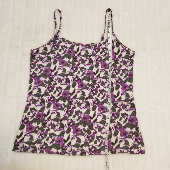 BOGO Free🦋 Ann Taylor Loft Floral Spaghetti Strap Tank Top - Picture 11 of 11